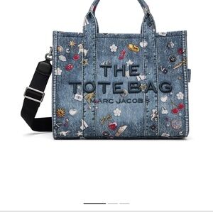 Marc Jacobs Denim Tote with Colorful Accents